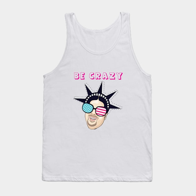 Be Crazy with James Tank Top by The 100 Pound War